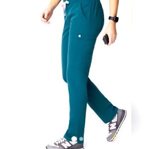 FIGS yola pants womens S/P Caribbean Blue